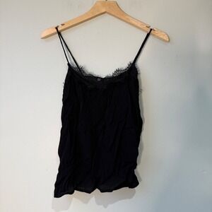 Altar'd State Intimates Black Lace Trim Cami Tank Top - Women's Size S‎